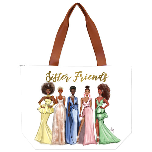 Sister Friends Canvas Handbag